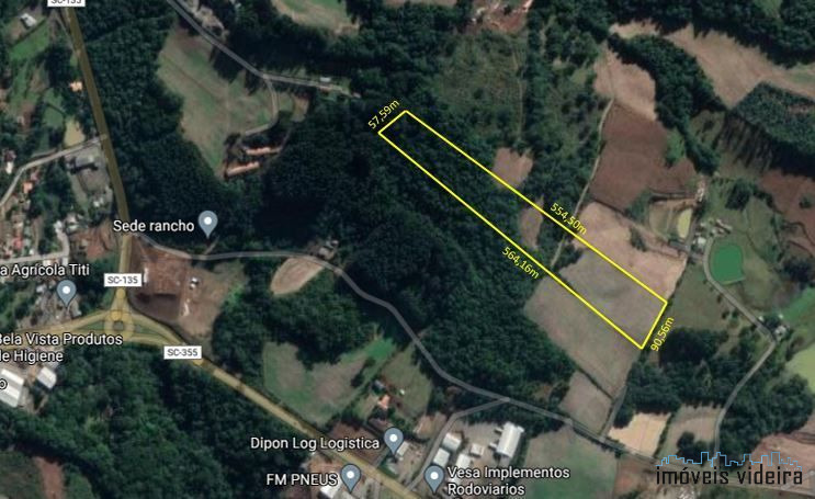 Terreno/Lote à venda  no Rio das Pedras - Videira, SC. Imóveis